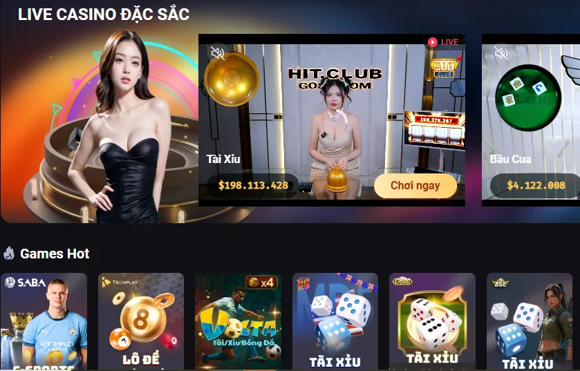 Sân chơi tài xỉu đa dạng